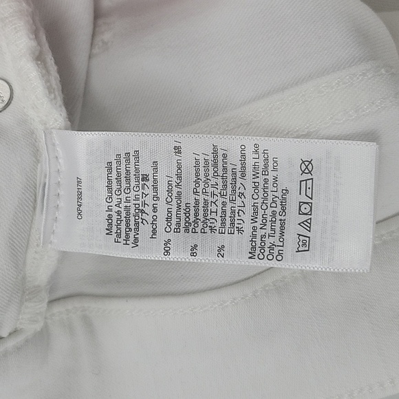 Madewell Kick Out Crop Jeans in Pure White size 32 NWT NI961 - Picture 11 of 14